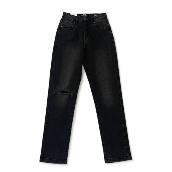 Cotton On Women's Stretch Mom Jeans - Charcoal, Size 4, New - Picture 2 of 12